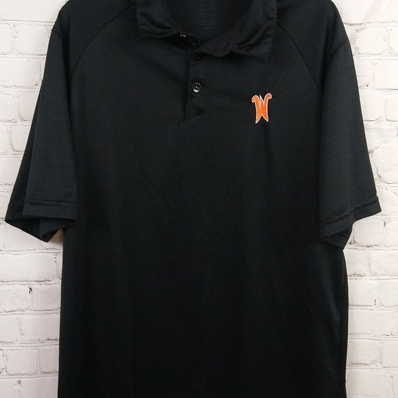 Nike Dry Fit Men Black Polo Shirt Size L - Picture 2 of 8